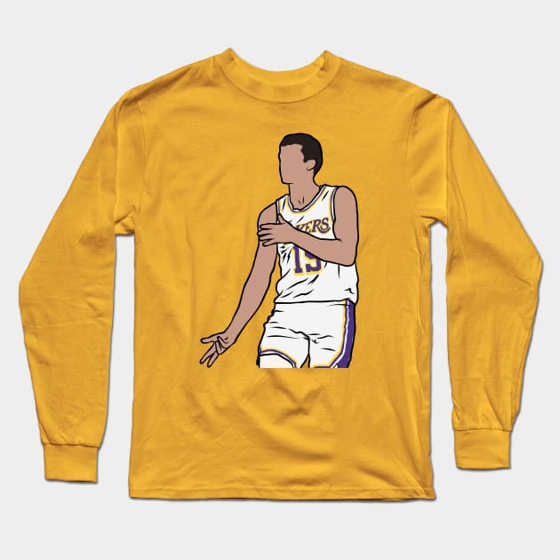 Austin Reaves 3 Point Celebration Long Sleeve T-Shirt by rattraptees